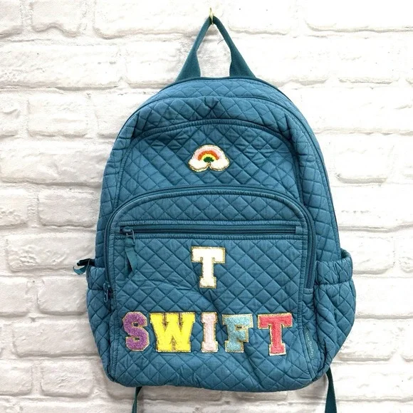 Vera Bradley | Bags | Vera Bradley Teal Quilted Backpack  display picture 2